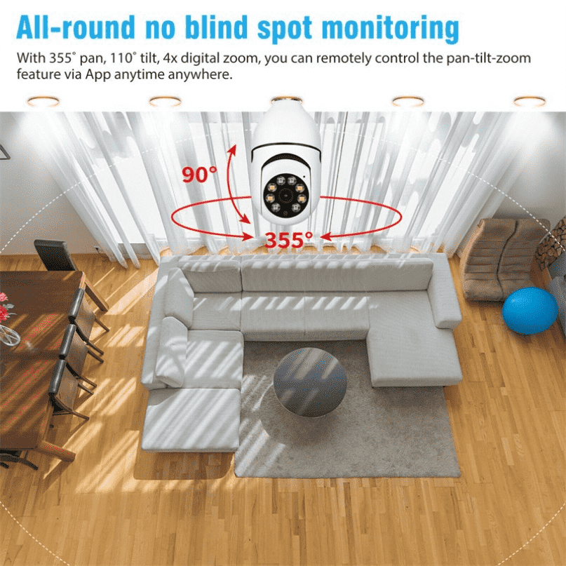 Cheap Surveillance Camera | Bulb Surveillance Camera | Moore Shoppe