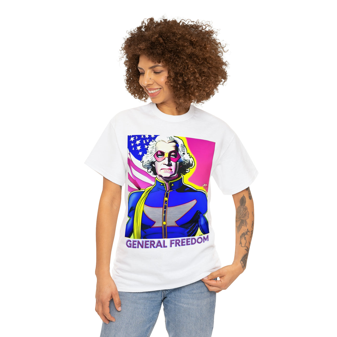 George Washington 'General Freedom' Patriotic Super Hero T-Shirt