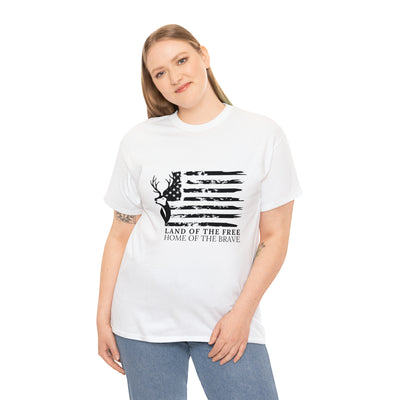 Land of the Free Home of The Brave Patriotic T-Shirt