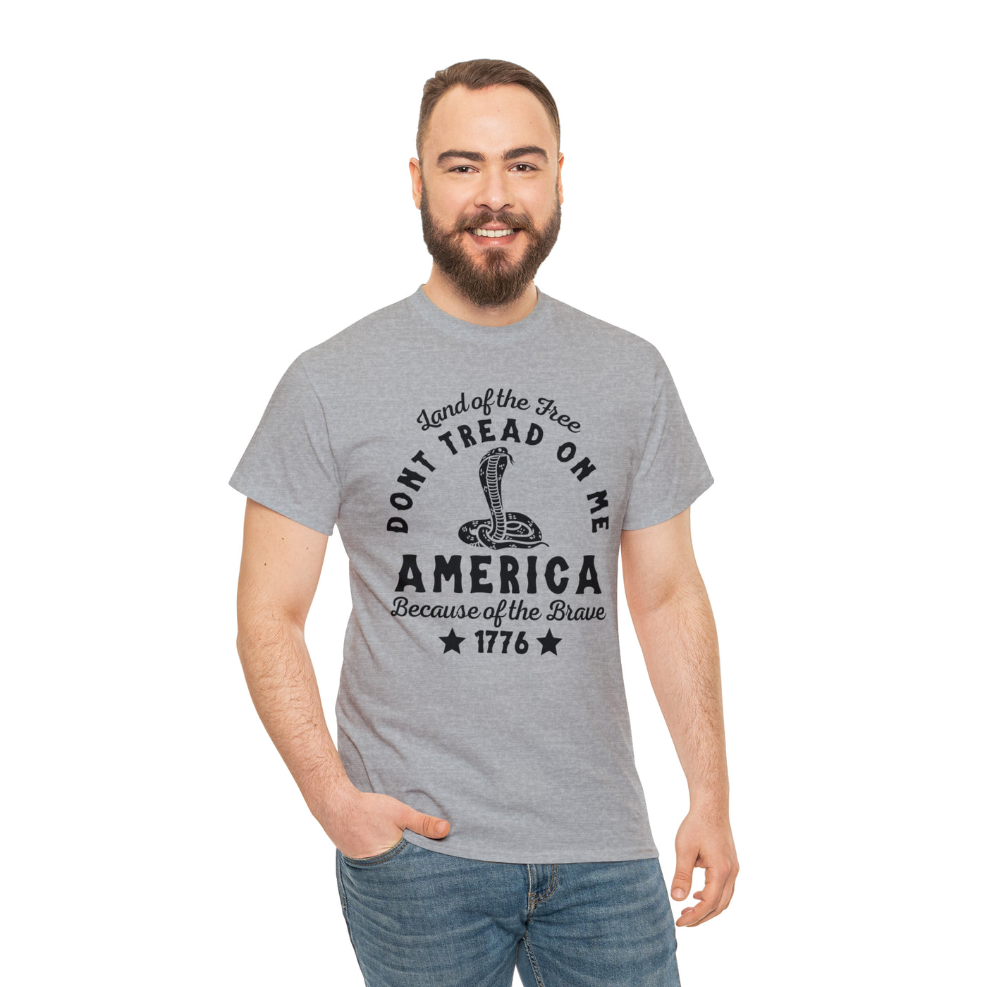 Land Of The Free Don't Tread On Me Patriotic T-Shirt