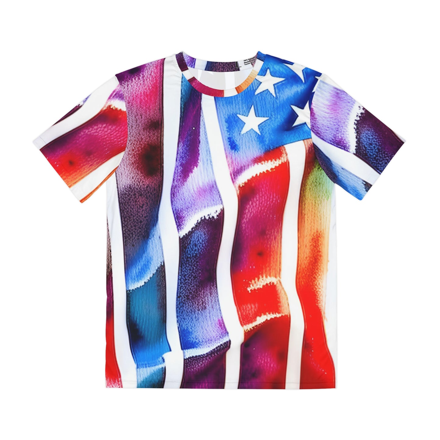 American Flag Tie-Dye Polyester T-shirt | Moore Shoppe