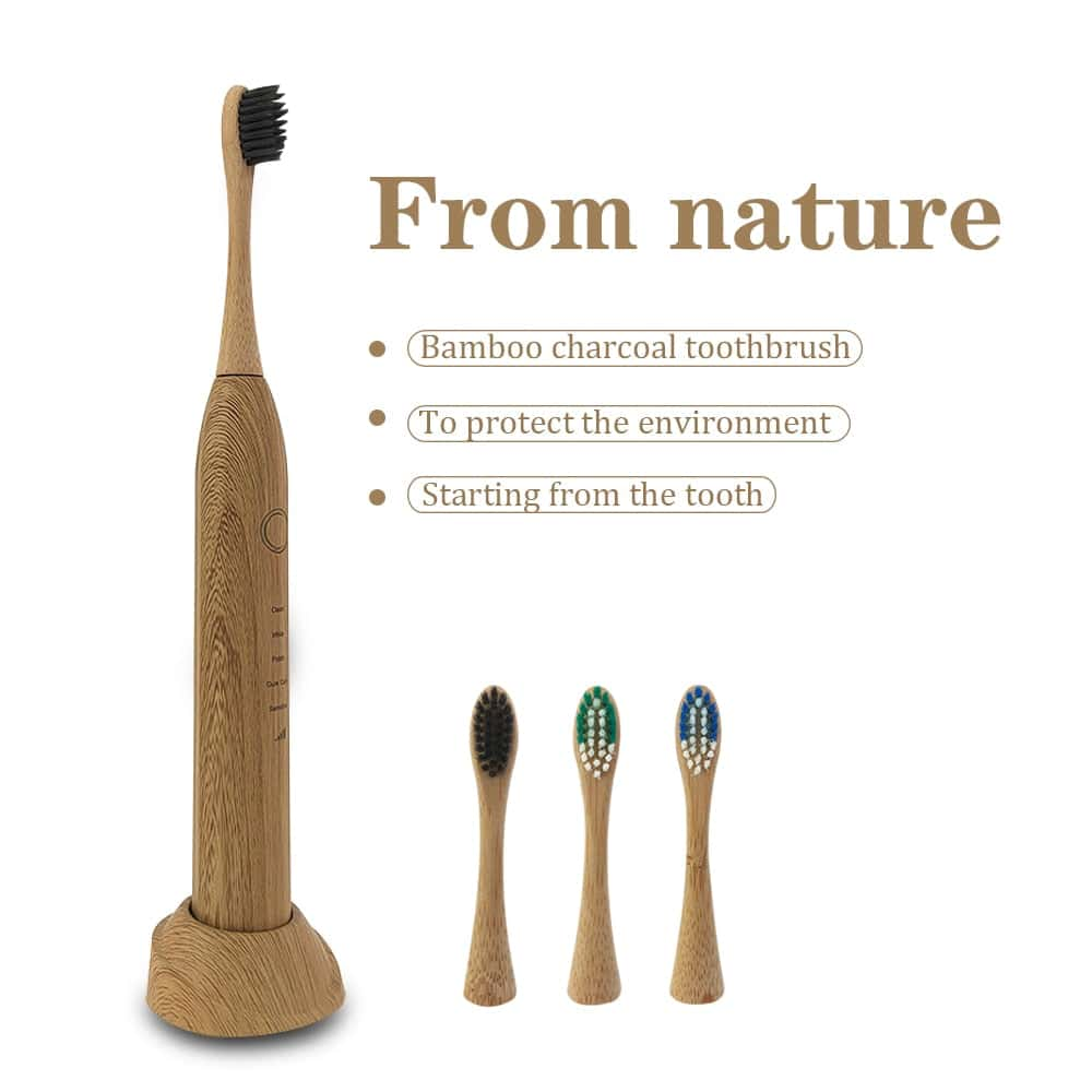 Bamboo Sonic Electric Toothbrush | Moore Shoppe