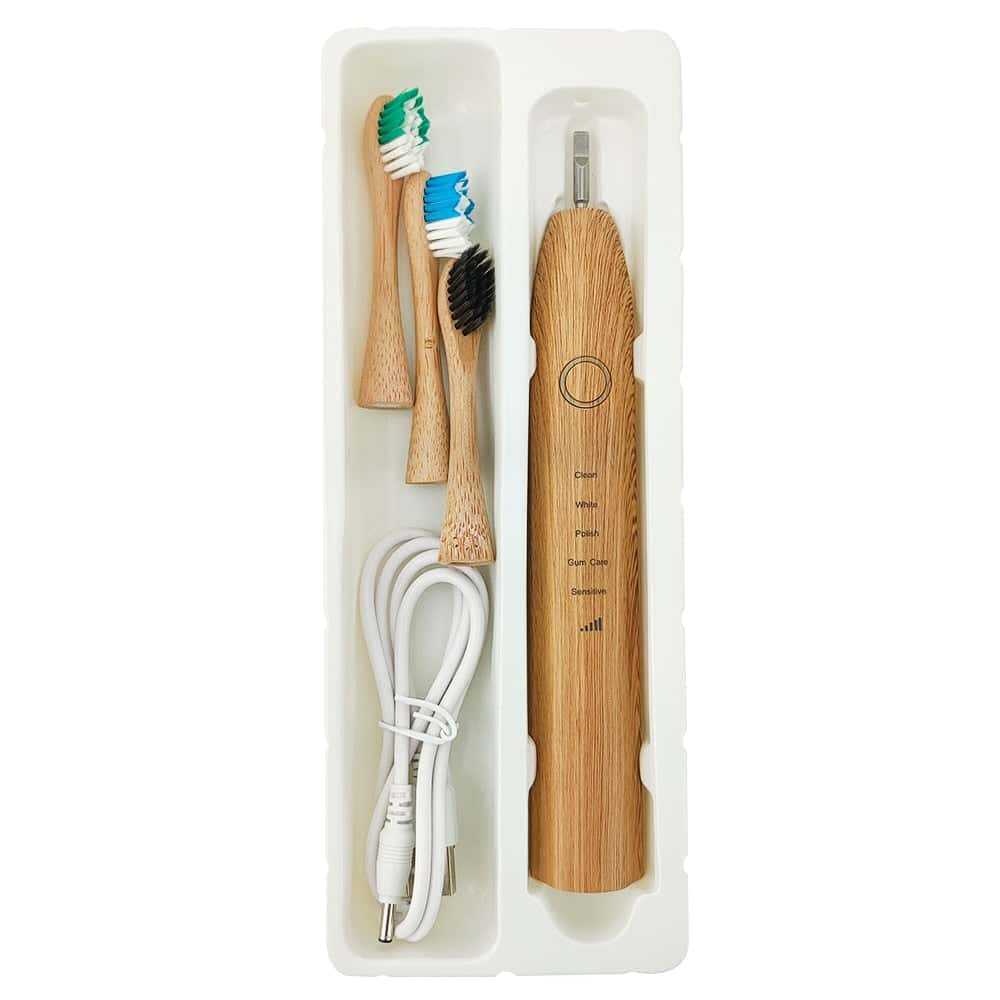 Bamboo Sonic Electric Toothbrush | Moore Shoppe