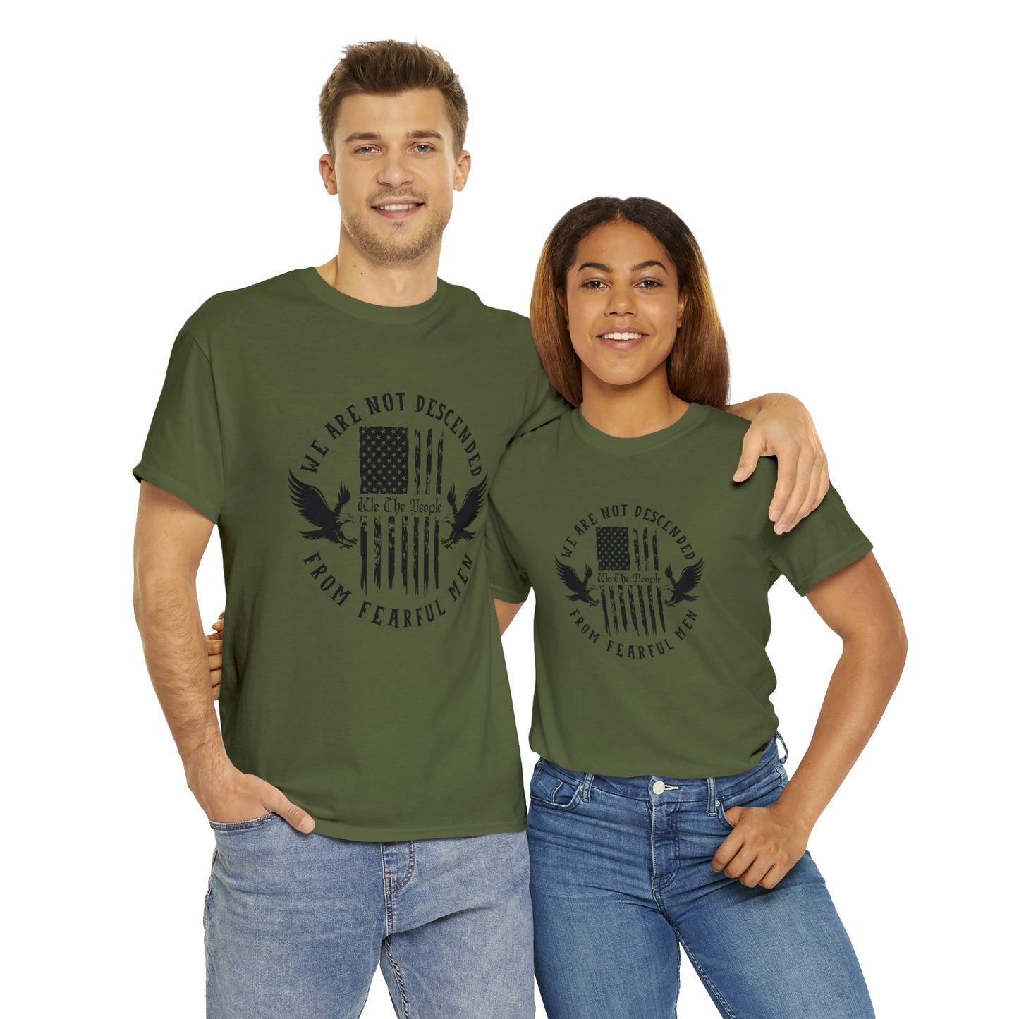 Patriotic T-shirt We Are Not Descended From Fearful Men