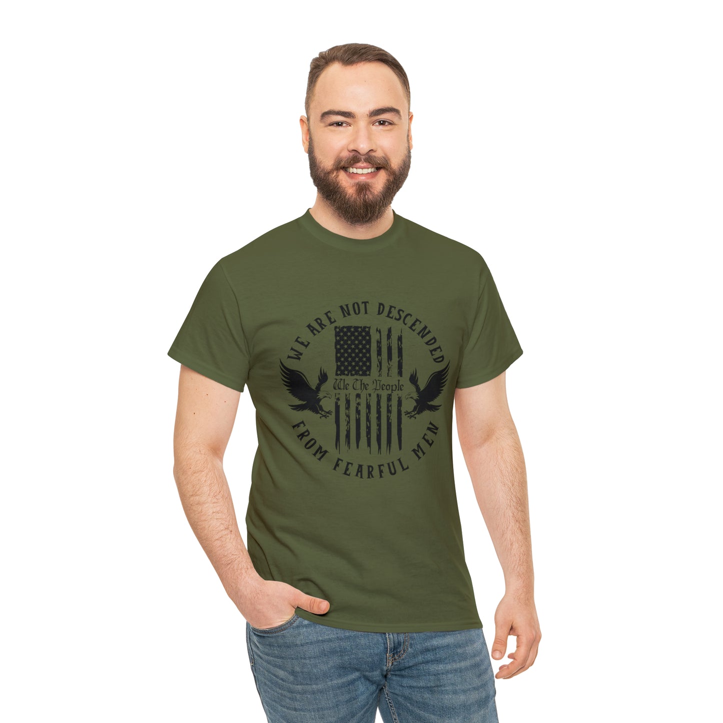 Patriotic T-shirt We Are Not Descended From Fearful Men