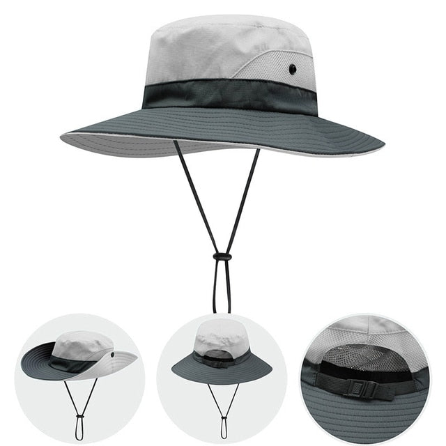 Foldable UV Protection Ponytail Sun Hat | Moore Shoppe