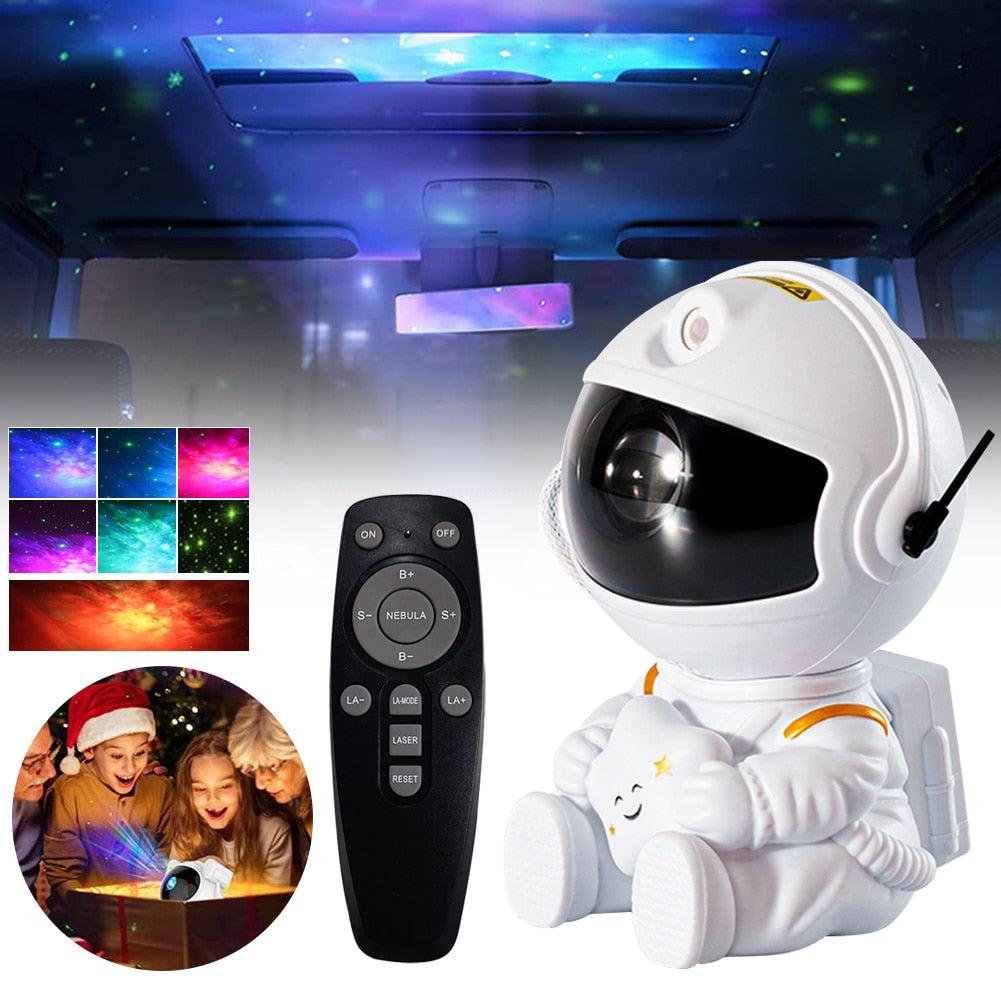 Astronaut Galaxy LED Night Light Projector